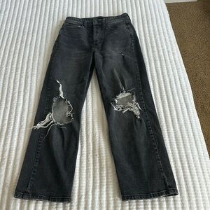 Straight Leg Jean W/ Holes